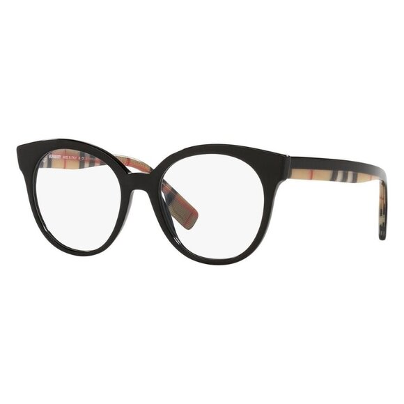 New Authentic  BURBERRY Jacqueline Black Round BE2356 3942 Glasses Women - Picture 1 of 4